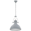 Taklampe grå rund E27