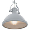 Taklampe grå rund E27