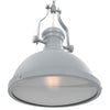 Taklampe grå rund E27