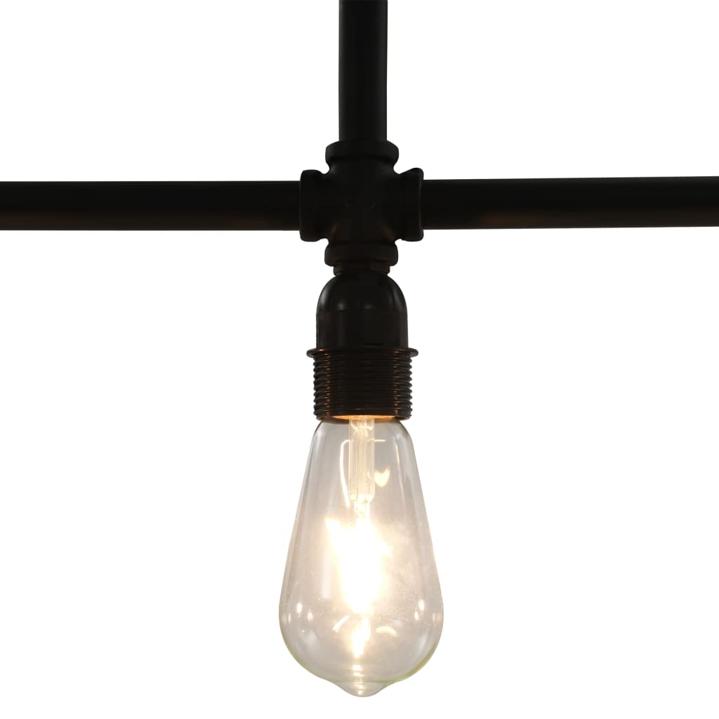 Taklampe svart 3 x E27 lyspærer