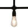 Taklampe svart 3 x E27 lyspærer