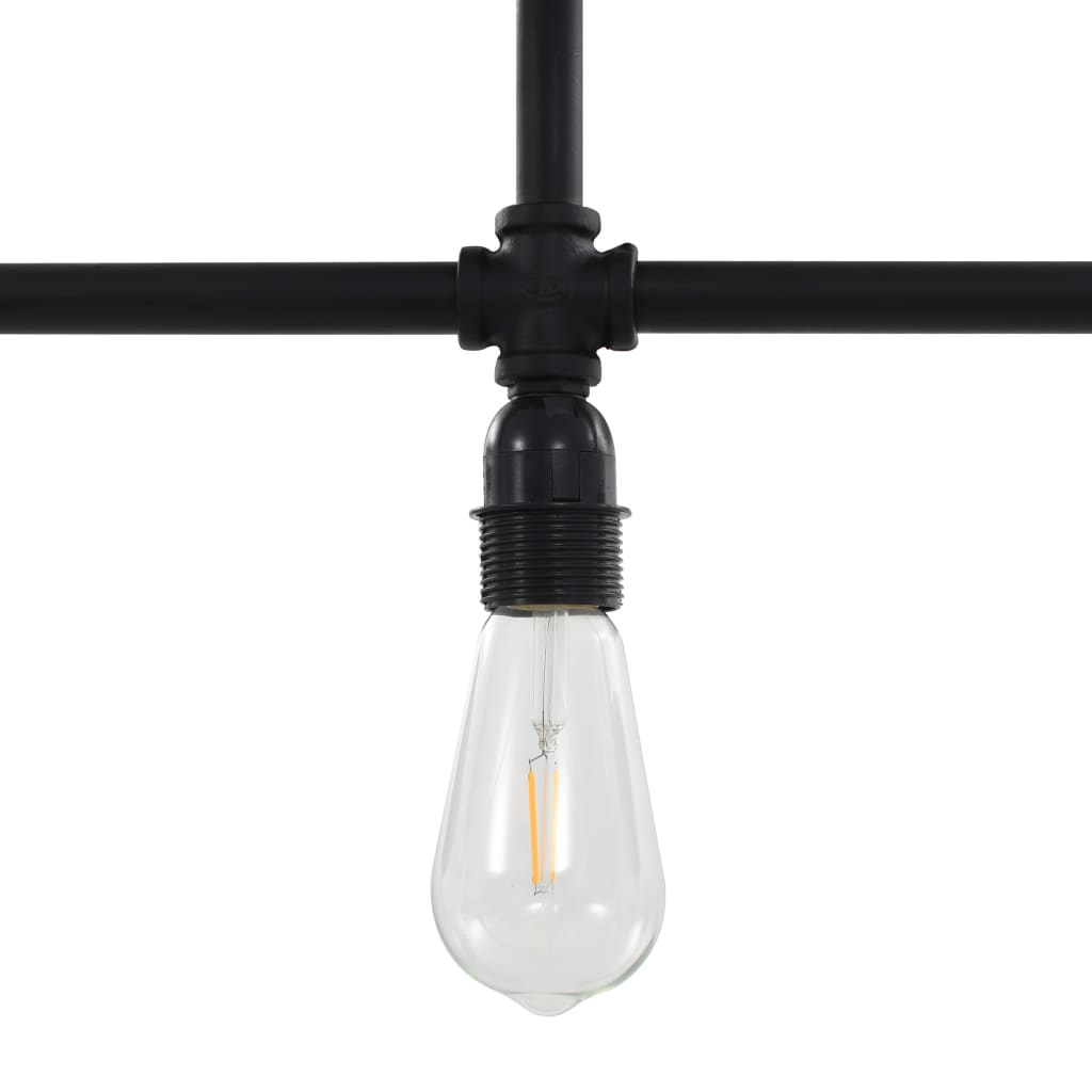 Taklampe svart 3 x E27 lyspærer