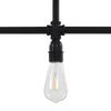 Taklampe svart 3 x E27 lyspærer