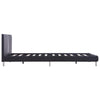 Sengeramme uten Madrass Svart kunstskinn 135x190 cm