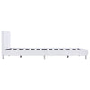 Sengeramme uten Madrass Hvit imitert skinn 135x190 cm
