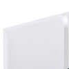 Sengeramme uten Madrass Hvit imitert skinn 135x190 cm