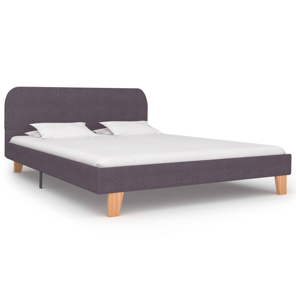 Sengeramme uten Madrass Taupe Stoff 135x190 cm