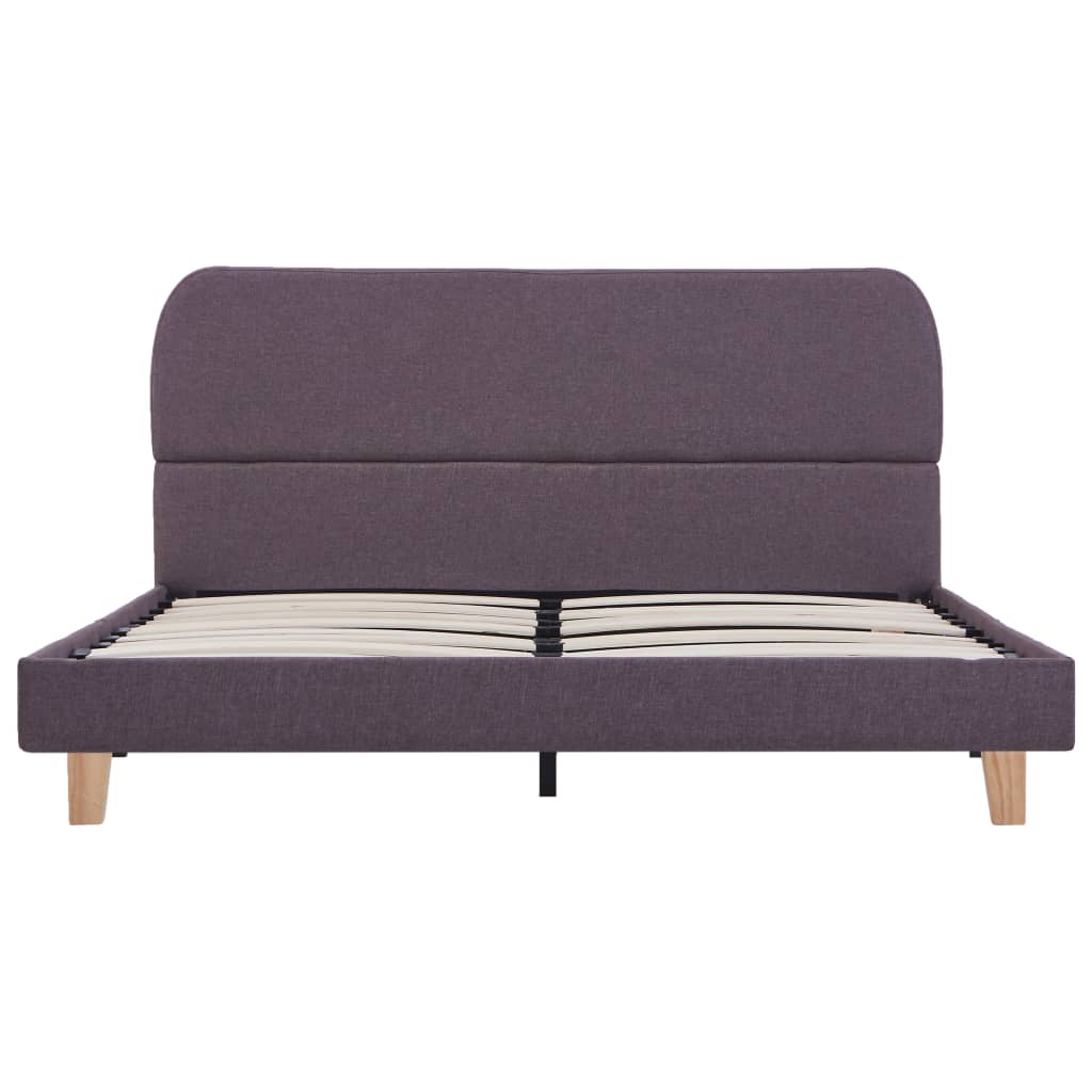 Sengeramme uten Madrass Taupe Stoff 135x190 cm