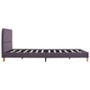 Sengeramme uten Madrass Taupe Stoff 135x190 cm