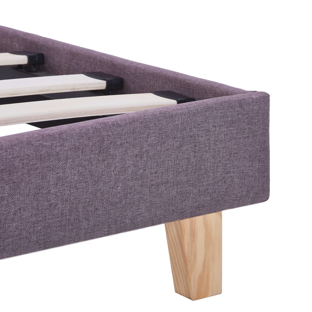 Sengeramme uten Madrass Taupe Stoff 135x190 cm