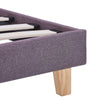 Sengeramme uten Madrass Taupe Stoff 135x190 cm