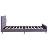 Sengeramme uten Madrass Lysegrå Stoff 135x190 cm