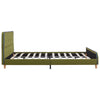 Sengeramme uten Madrass Grønt Stoff 135x190 cm