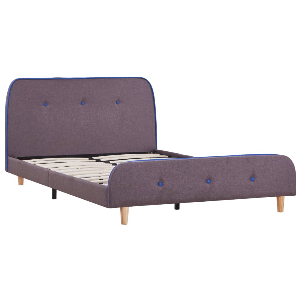 Sengeramme uten Madrass Taupe Stoff 120x190 cm