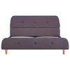 Sengeramme uten Madrass Taupe Stoff 135x190 cm