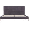 Sengeramme uten Madrass Grå Stoff 135x190 cm