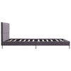 Sengeramme uten Madrass Grå Stoff 135x190 cm