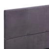 Sengeramme uten Madrass Grå Stoff 135x190 cm