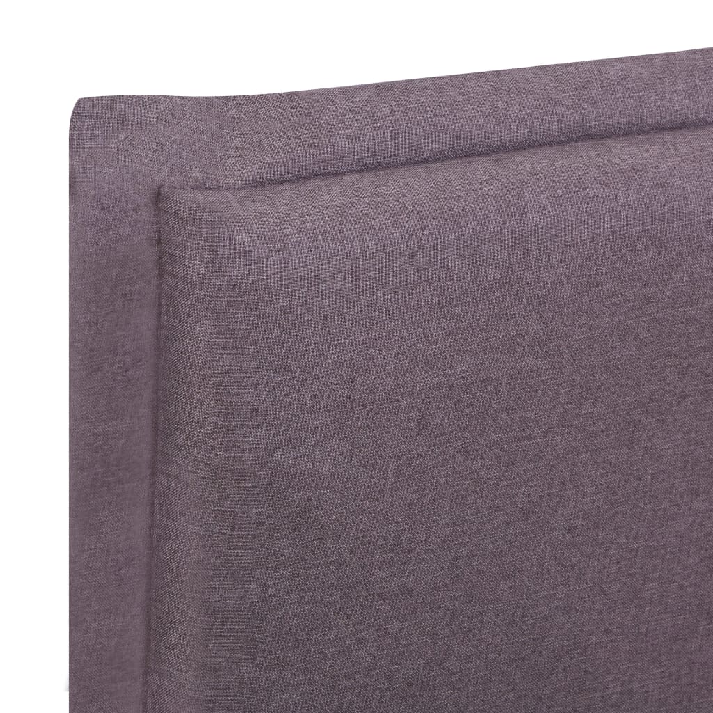 Sengeramme uten Madrass Taupe Stoff 135x190 cm