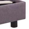 Sengeramme uten Madrass Taupe Stoff 135x190 cm