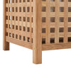 Skittentøyskurv 39x39x65 cm heltre valnøtt