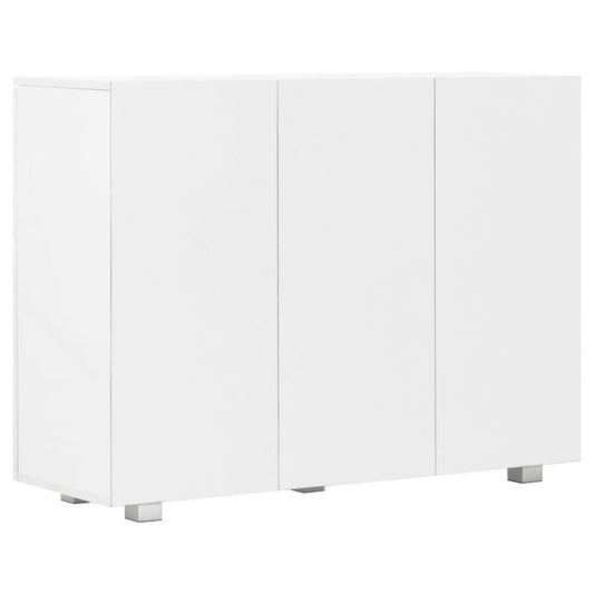 Skjenk høyglans hvit 107x35x80,5 cm