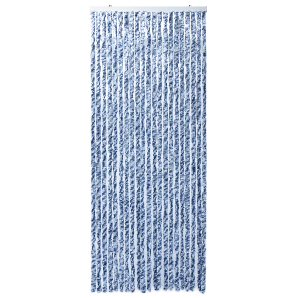 Insektgardin 90x220 cm blå, hvit og sølv