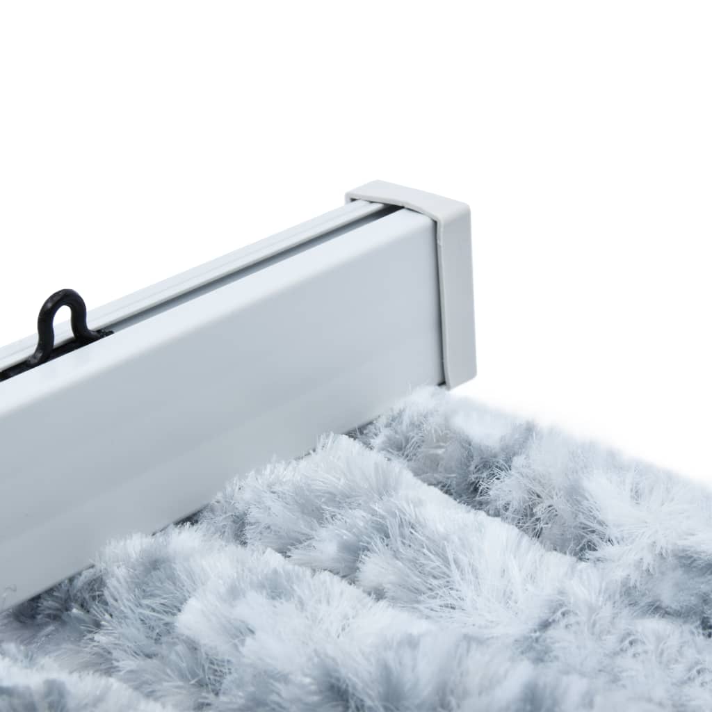 Insektgardin 100x220 cm hvit og grå