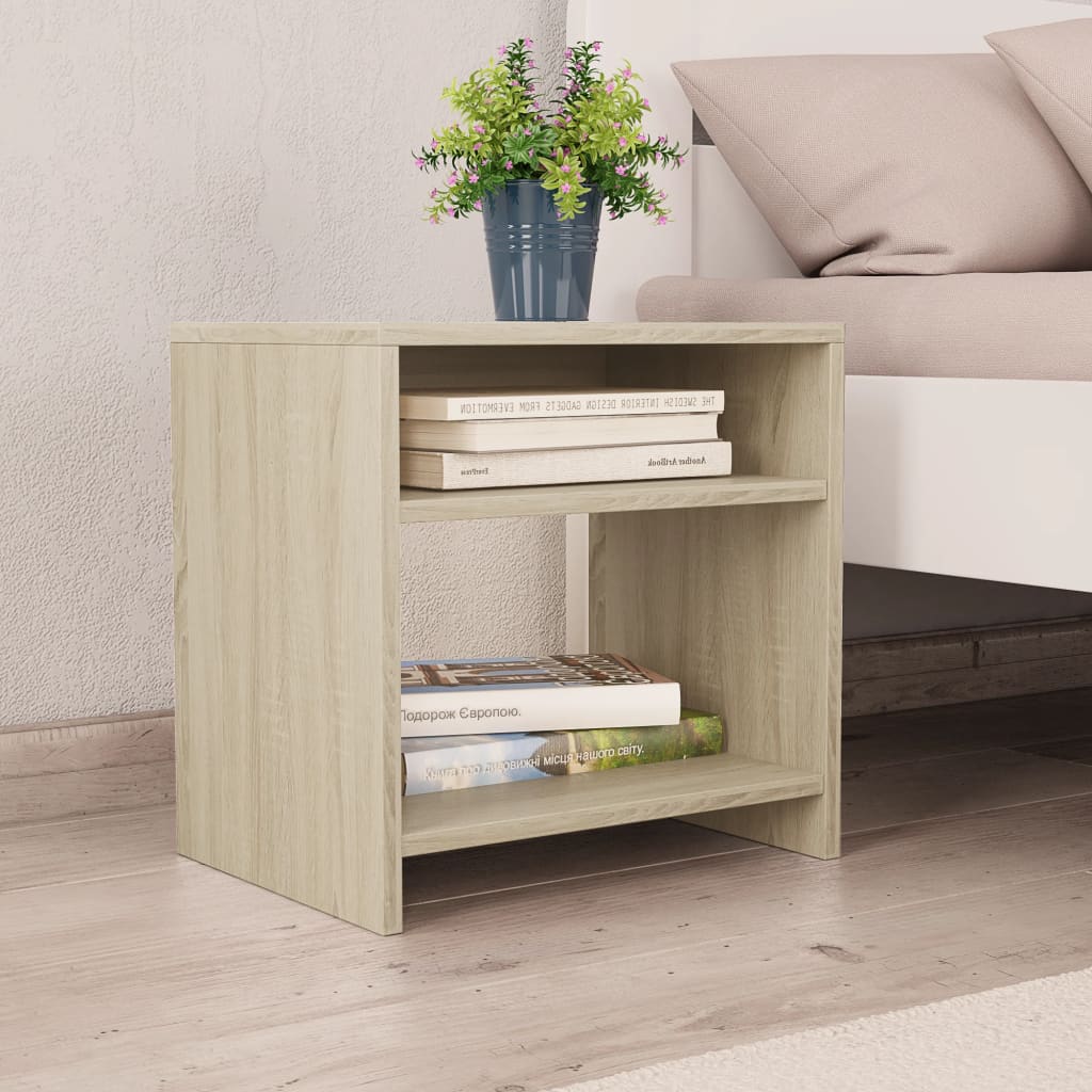 Nattbord sonoma eik 40x30x40 cm konstruert tre