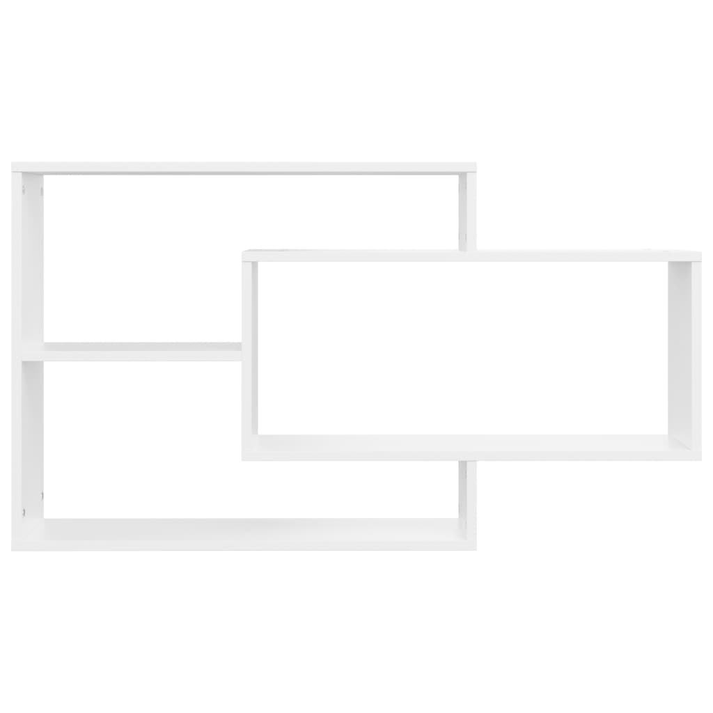 Vegghyller hvit 104x20x58,5 cm konstruert tre