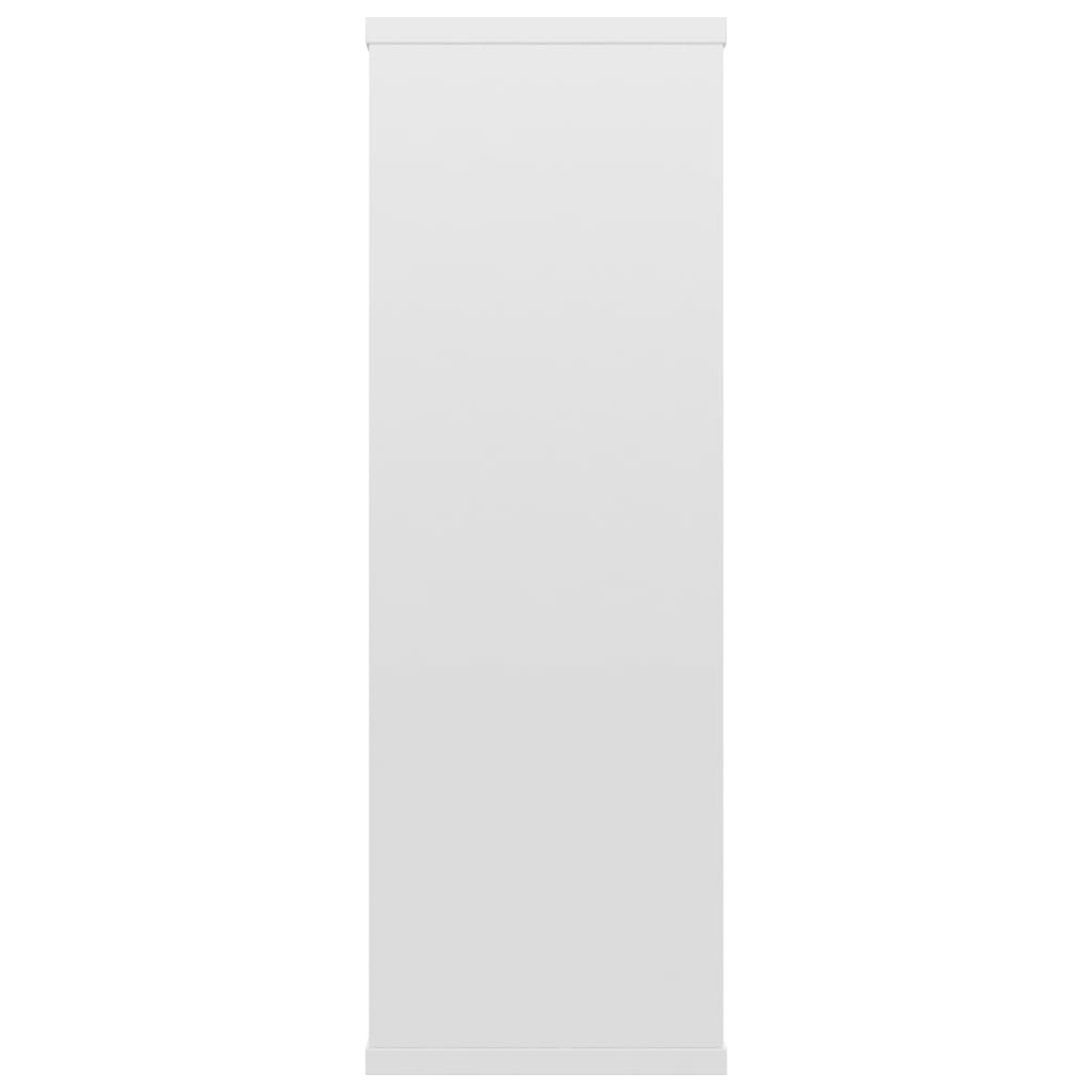 Vegghyller høyglans hvit 104x20x58,5 cm konstruert tre
