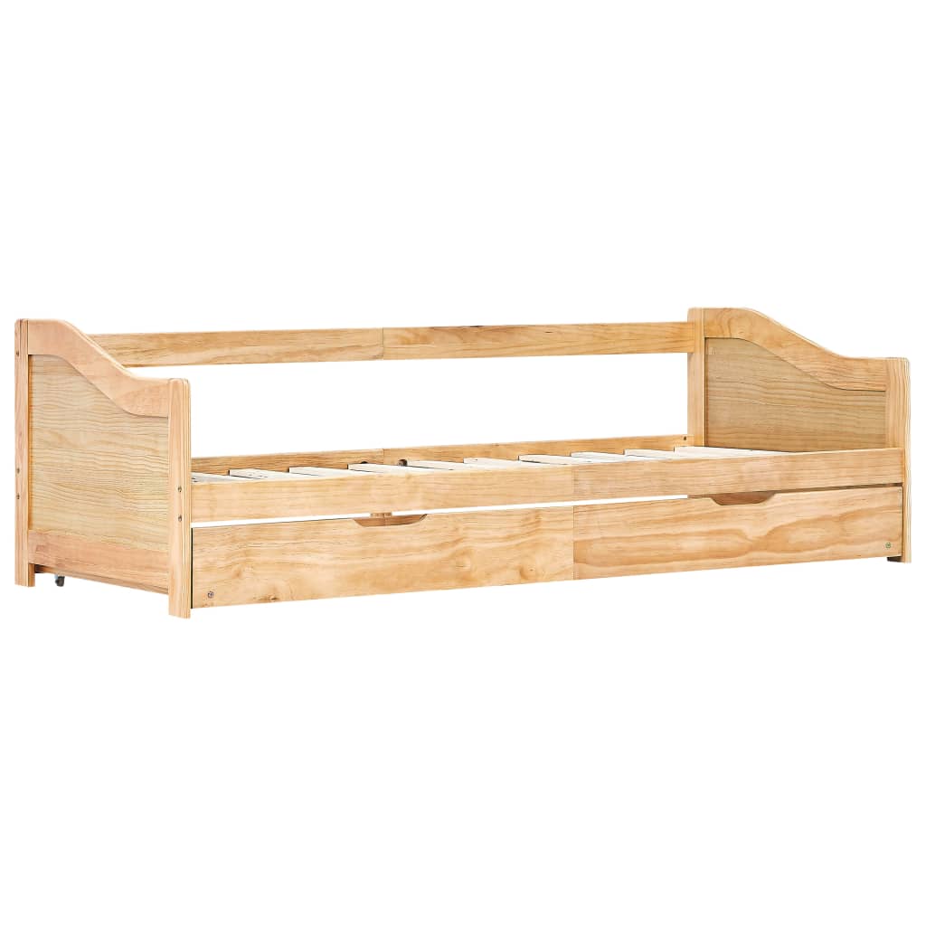 Sovesofa uttrekkbar ramme furu 90x200 cm