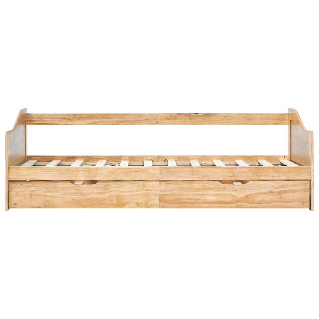 Sovesofa uttrekkbar ramme furu 90x200 cm