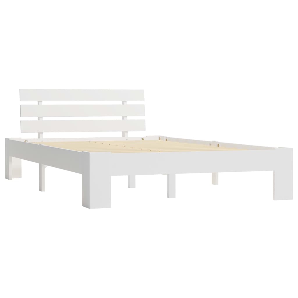 Sengeramme hvit heltre furu 120x200 cm