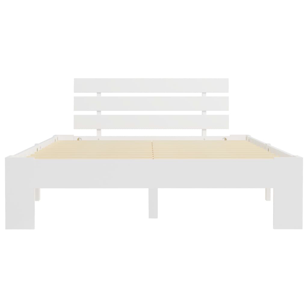 Sengeramme hvit heltre furu 120x200 cm