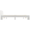 Sengeramme med hodegavl hvit 140x200 cm heltre furu