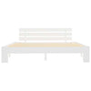 Sengeramme med hodegavl hvit 160x200 cm heltre furu