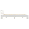 Sengeramme med hodegavl hvit 180x200 cm heltre furu