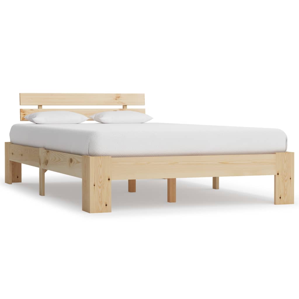 Sengeramme med hodegavl 140x200 cm heltre furu