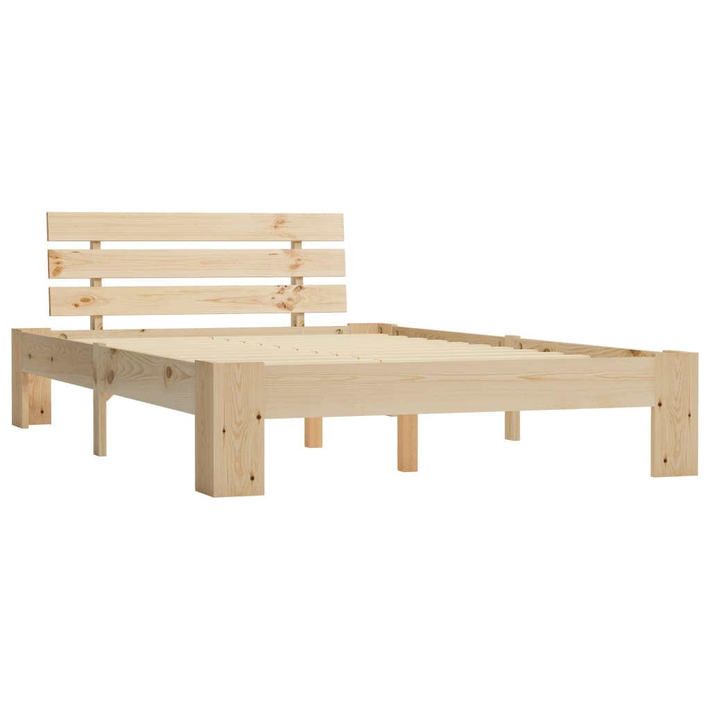 Sengeramme med hodegavl 140x200 cm heltre furu