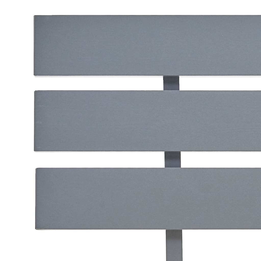 Sengeramme med hodegavl grå 160x200 cm heltre furu