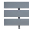 Sengeramme med hodegavl grå 160x200 cm heltre furu