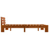 Sengeramme med hodegavl honningbrun 140x200 cm heltre furu