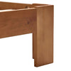 Sengeramme med hodegavl honningbrun 140x200 cm heltre furu