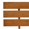 Sengeramme med hodegavl honningbrun 140x200 cm heltre furu