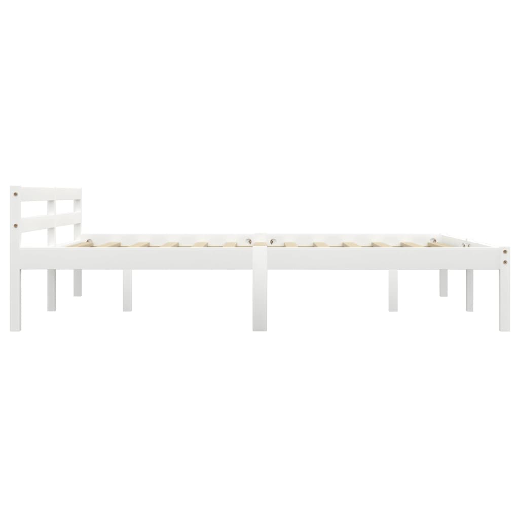 Sengeramme hvit heltre furu 160x200 cm