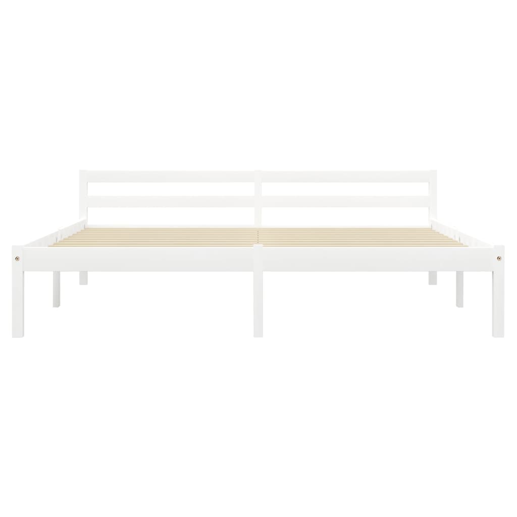 Sengeramme hvit heltre furu 180x200 cm