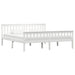 Sengeramme hvit heltre furu 180x200 cm