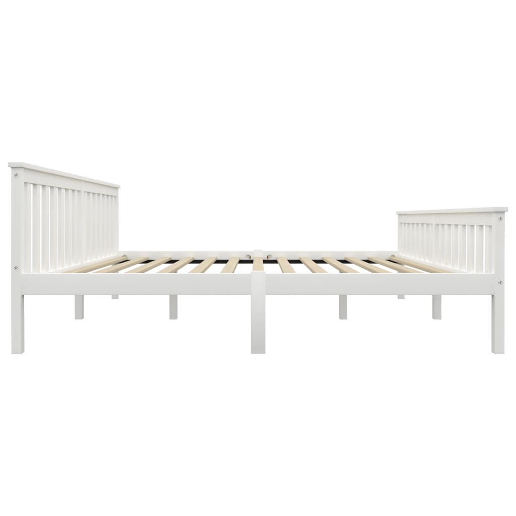 Sengeramme hvit heltre furu 180x200 cm