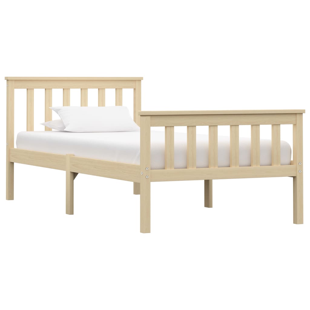 Sengeramme naturlig heltre furu 100x200 cm